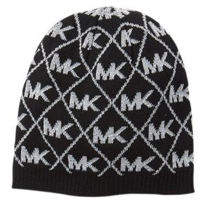New Michael Kors Black Beanie Winter Hat